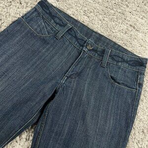 Saddlelite Ariel Jeans Women's Size 29x35 Dark Wash Straight Leg Denim USA Made